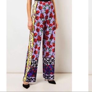 Women's Red Alice & Olivia Pants Pantaloni Con Stampa Floreale XL floral flare